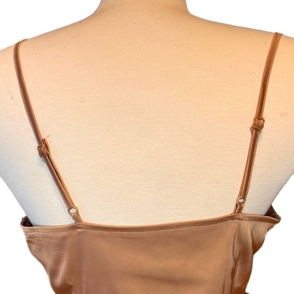 SHEIN SXY Split Detail Satin Cami Bodycon Mini Slip Dress - Picture 9 of 13